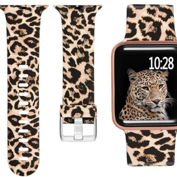 NEW Luxury Classic Leopard Apple Watch Band - Picture 1 of 6
